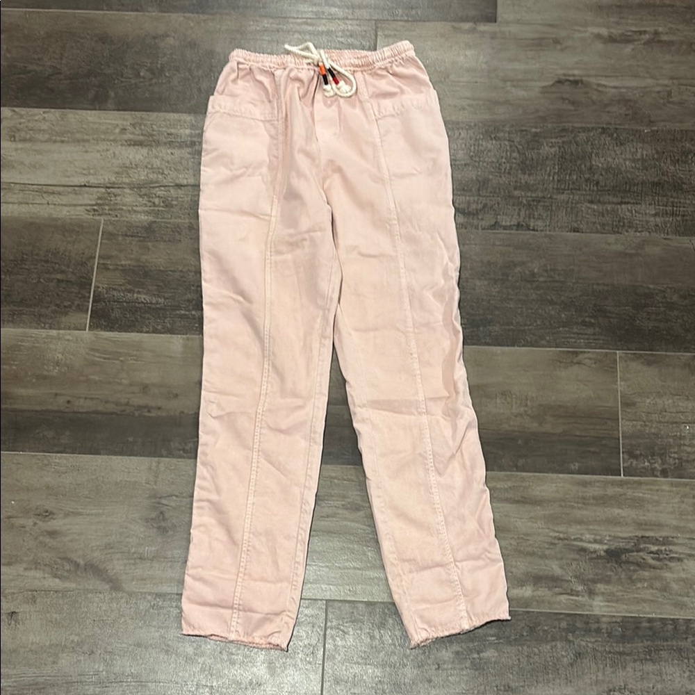 Sundry Blush Pink Elastic Waist Pants
